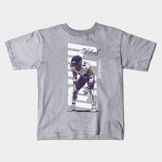 Marlon Humphrey Baltimore Vertical Kids T-Shirt by MASTER_SHAOLIN